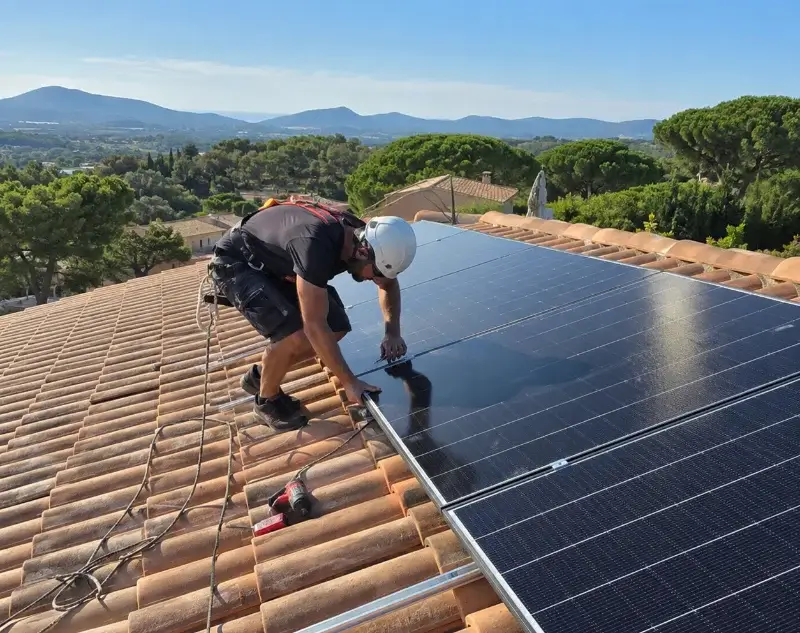 Installateur panneaux solaires Roquefort-la-Bédoule — pose photovoltaïque sur toiture